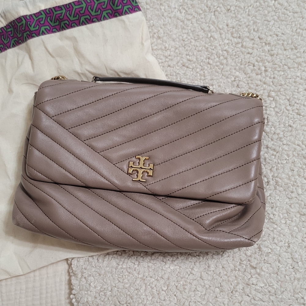 Tory Burch Kira Chevron bag large taupe